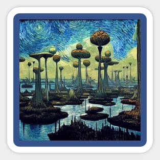 Starry Night in Kashyyyk Sticker